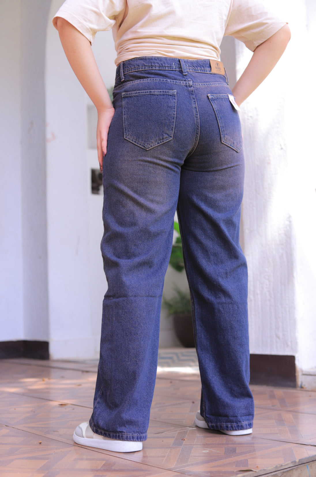 High-Rise Wide Leg Jeans
