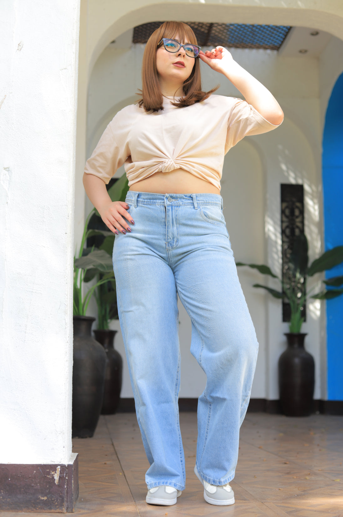 High-Rise Wide Leg Jeans