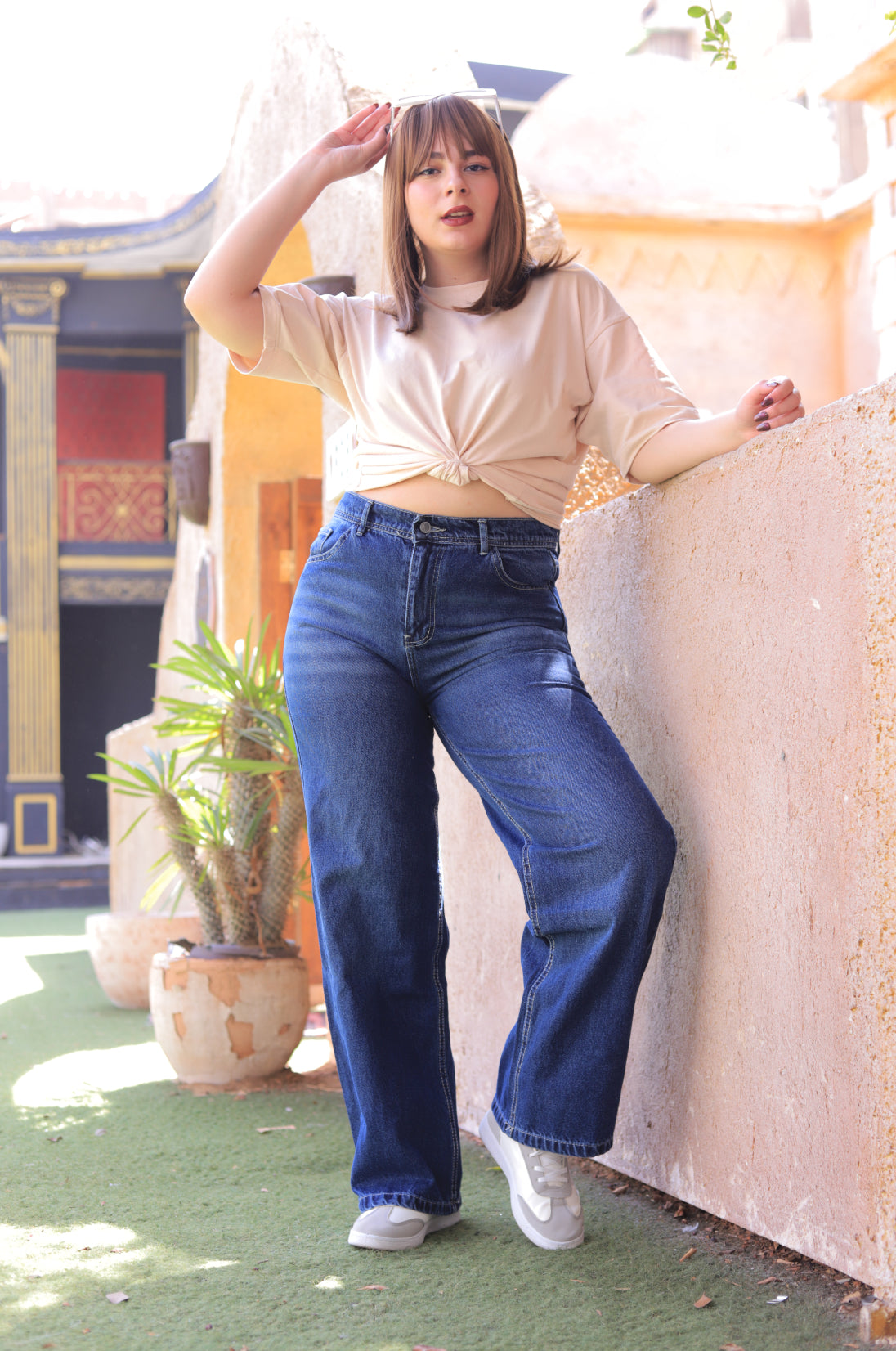 High-Rise Wide Leg Jeans