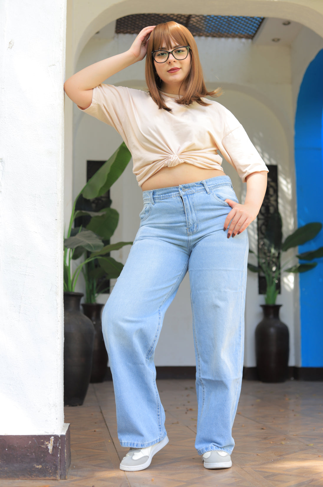 High-Rise Wide Leg Jeans