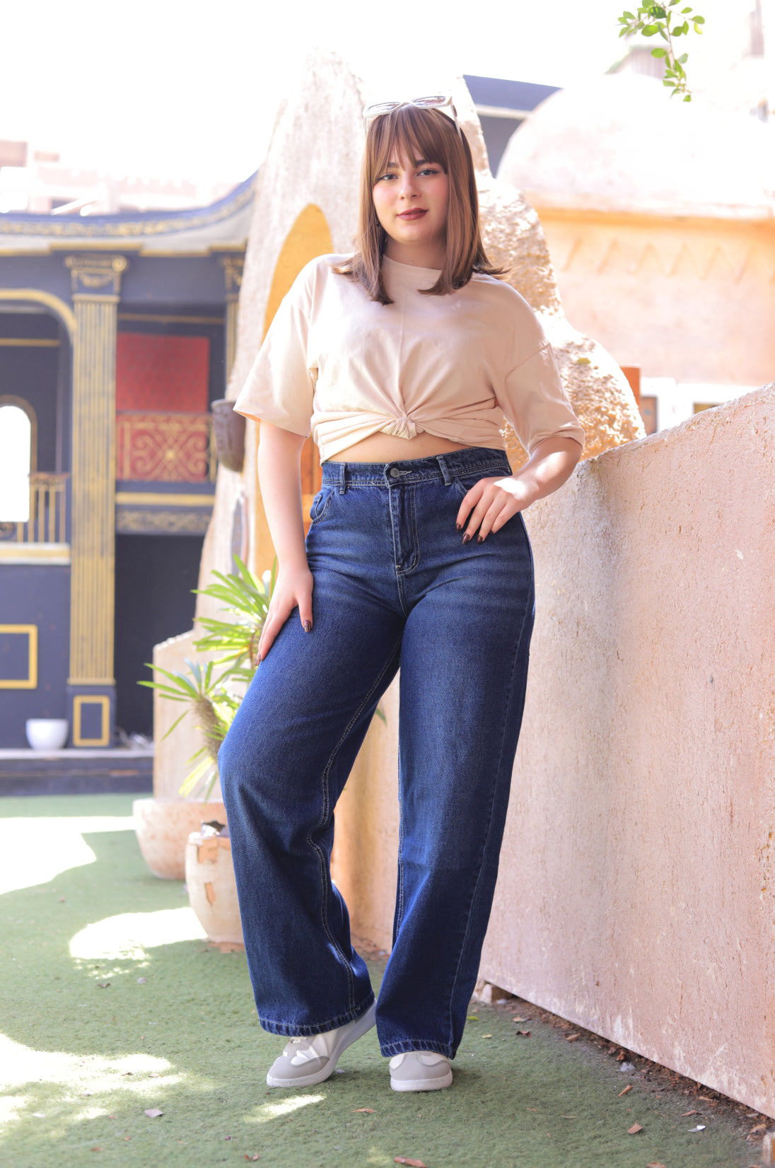 High-Rise Wide Leg Jeans