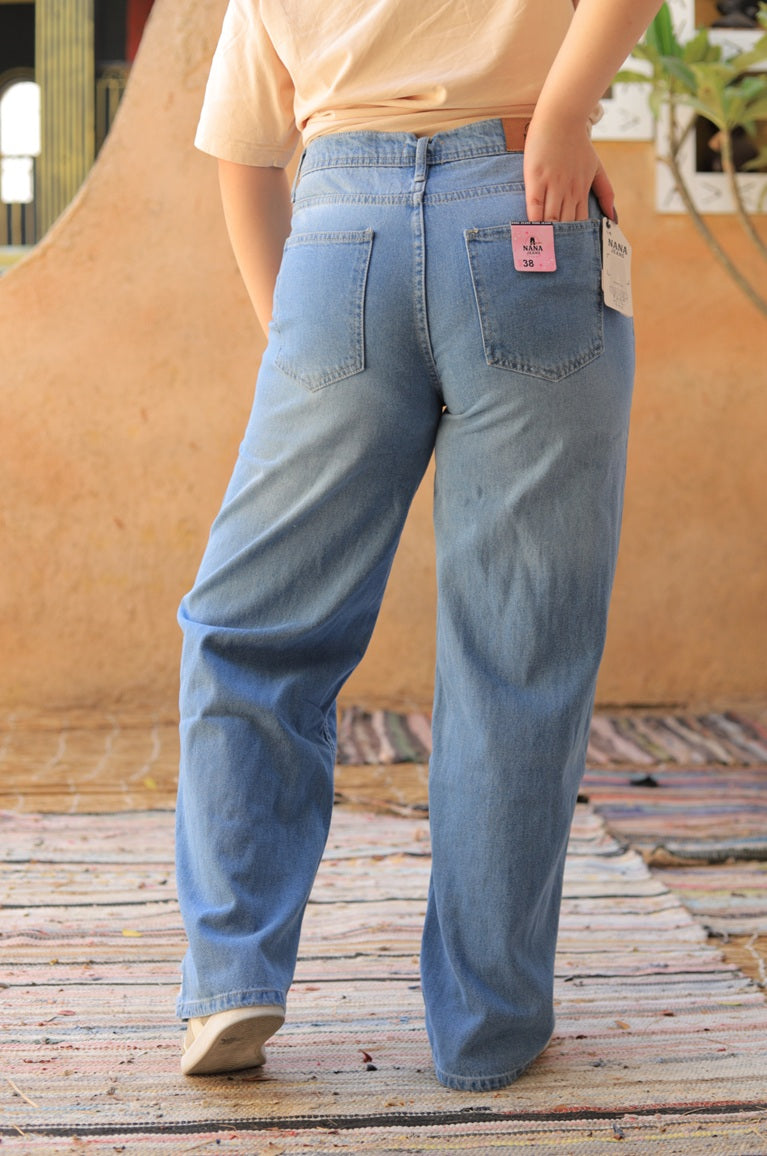 Ripped Wide Leg Jeans