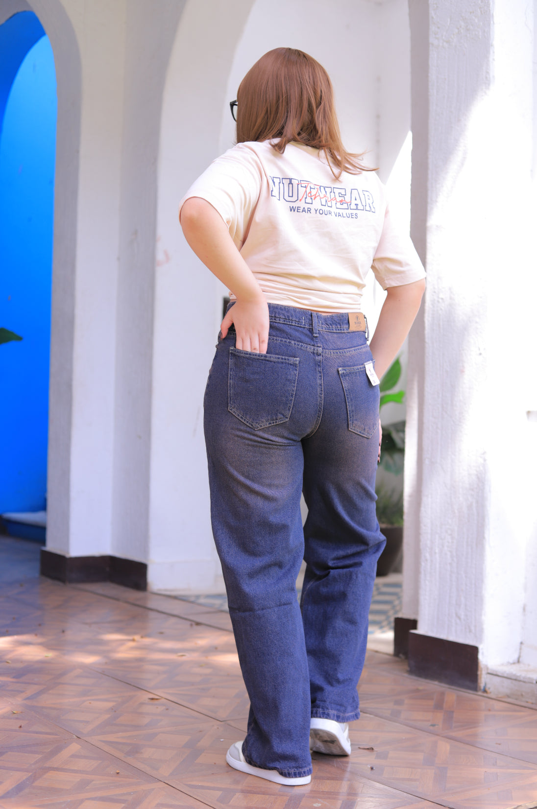 High-Rise Wide Leg Jeans