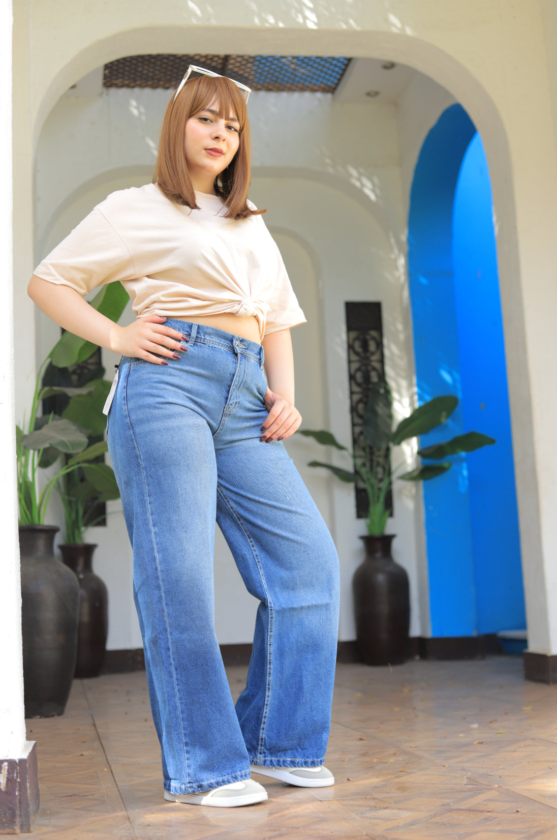 High-Rise Wide Leg Jeans