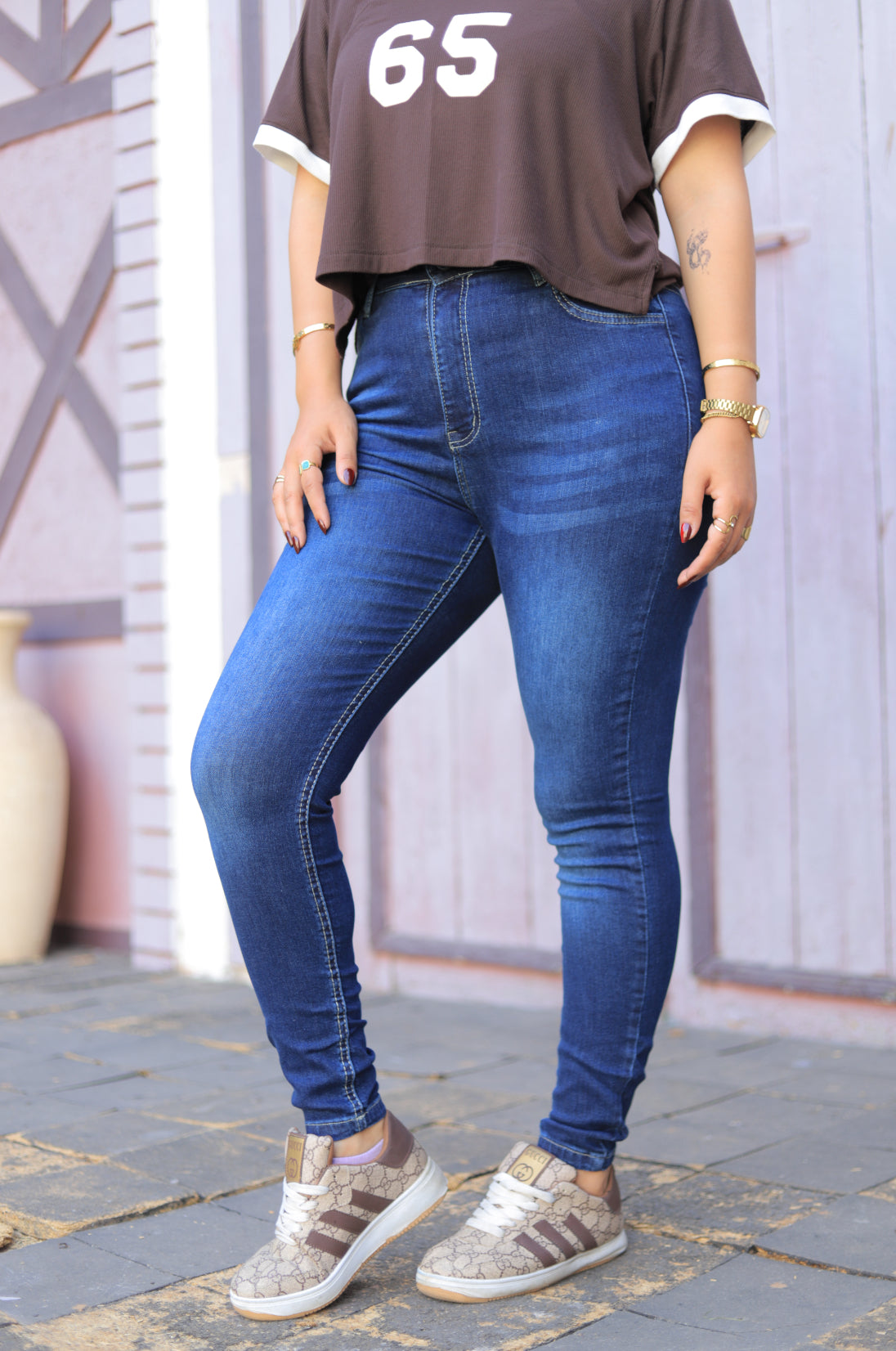 High-Waist Skinny Jeans (Copy)