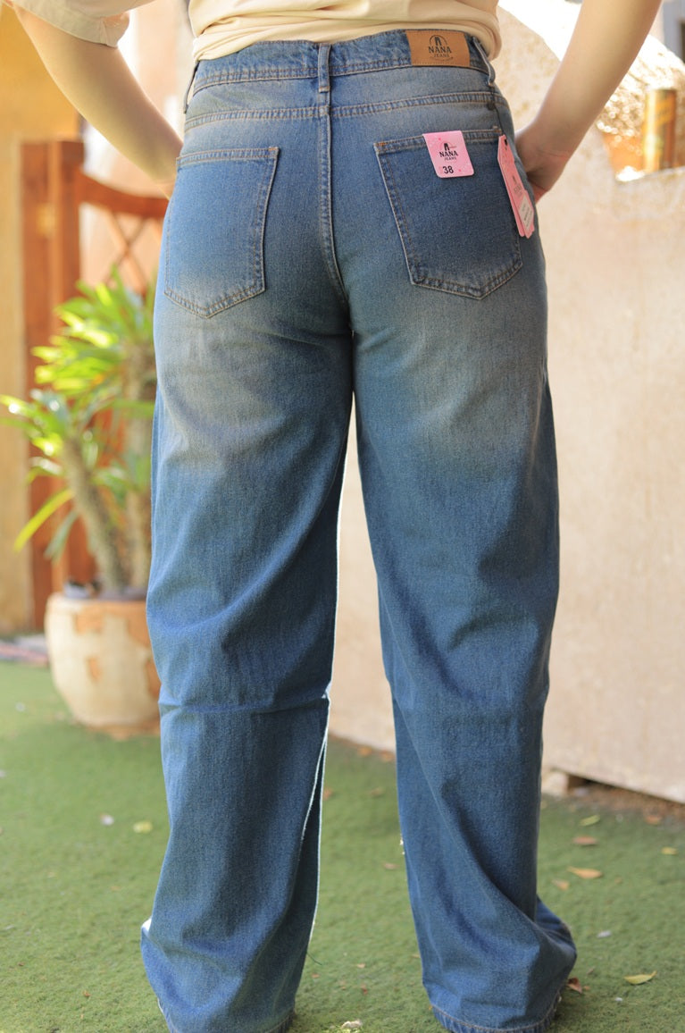 Ripped Wide Leg Jeans