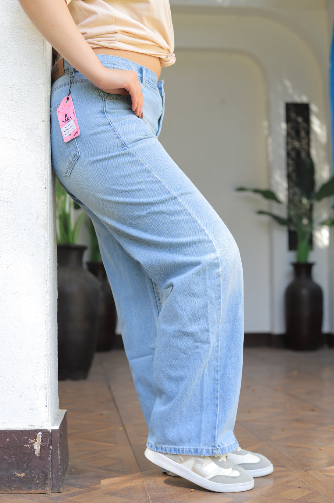 High-Rise Wide Leg Jeans