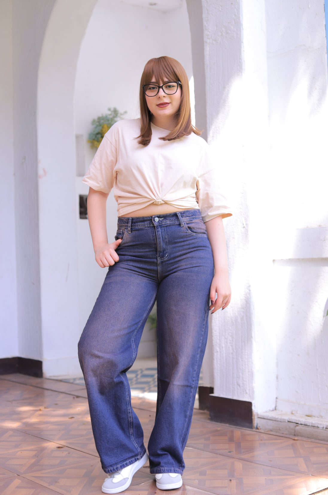 High-Rise Wide Leg Jeans