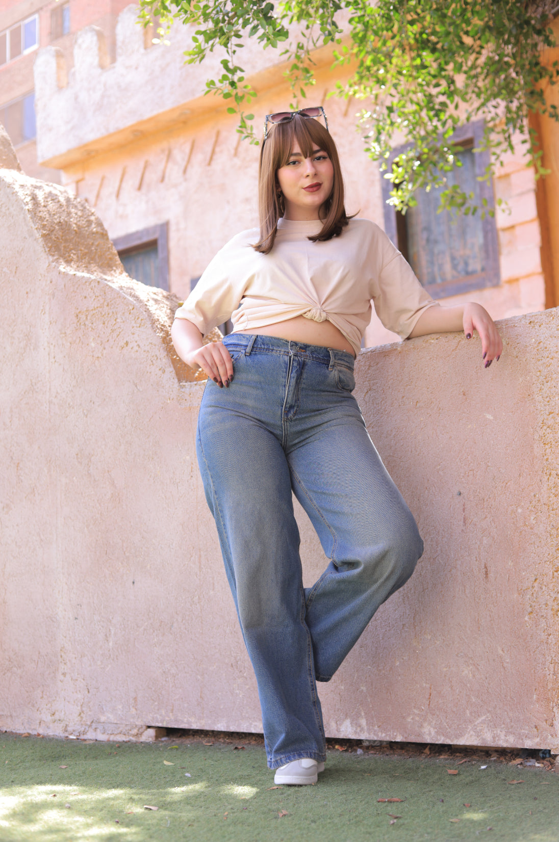 High-Rise Wide Leg Jeans