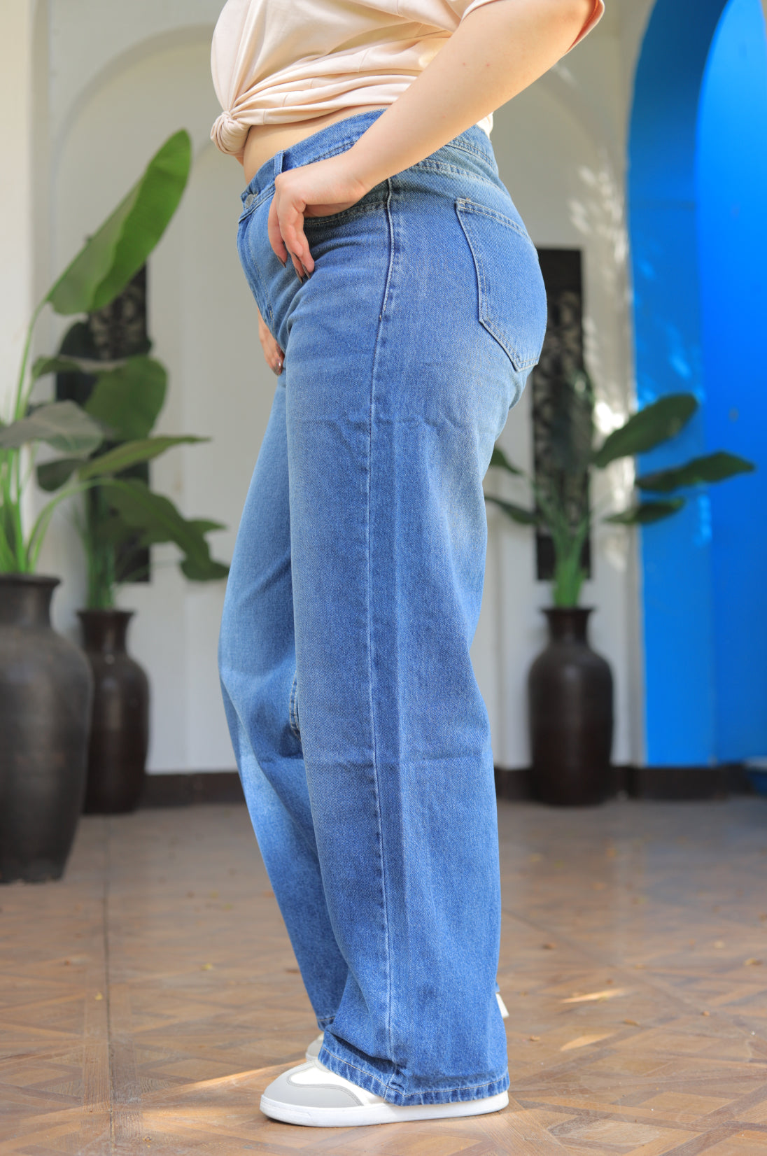 High-Rise Wide Leg Jeans