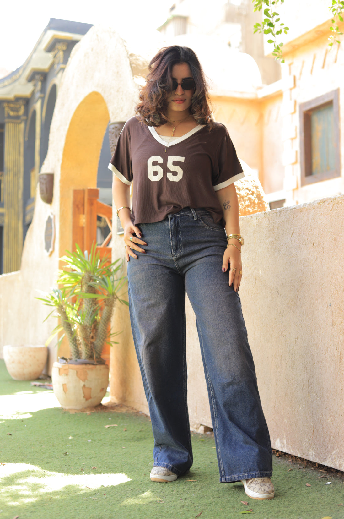 High-Rise Wide Leg Jeans