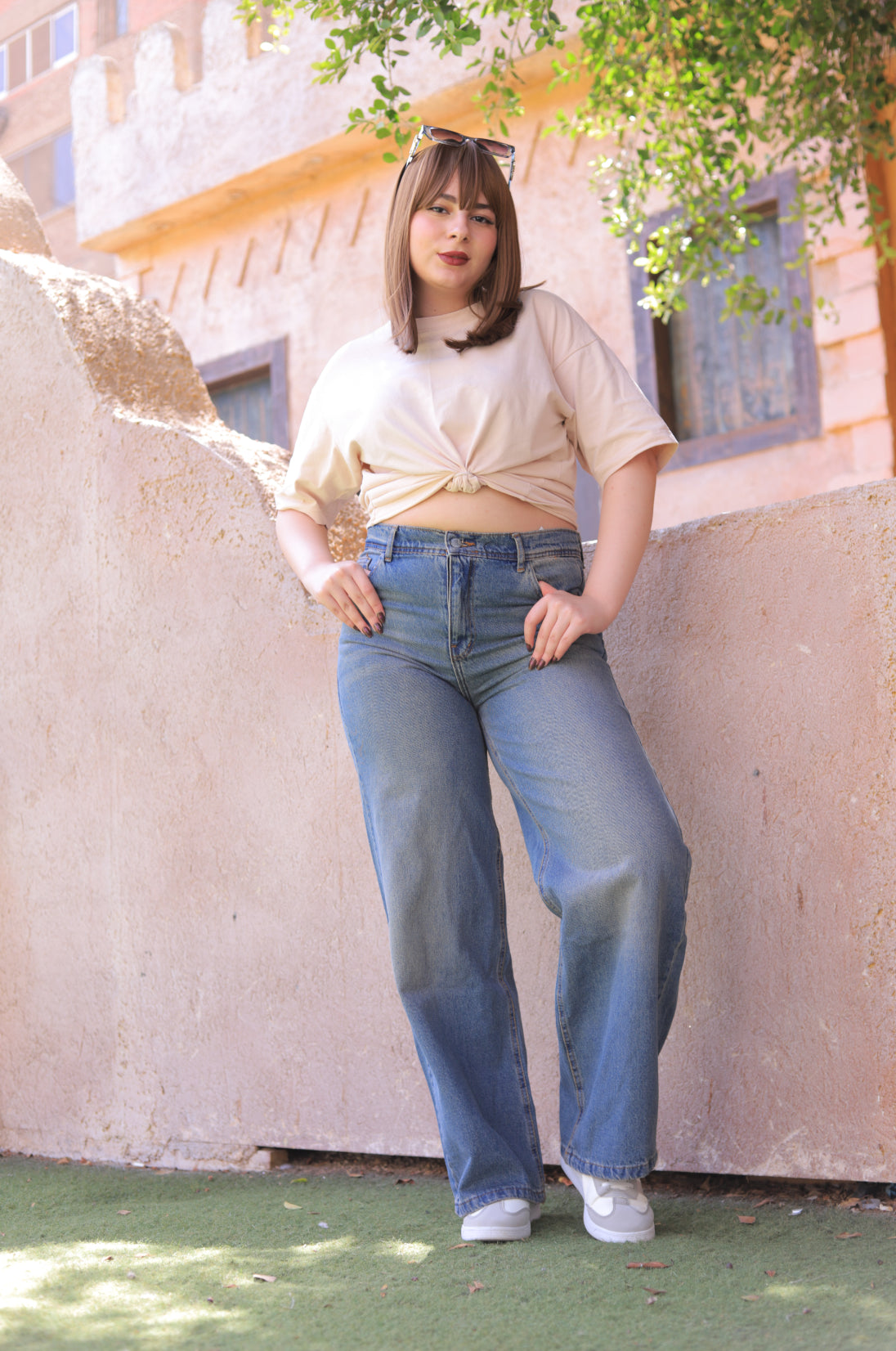 High-Rise Wide Leg Jeans