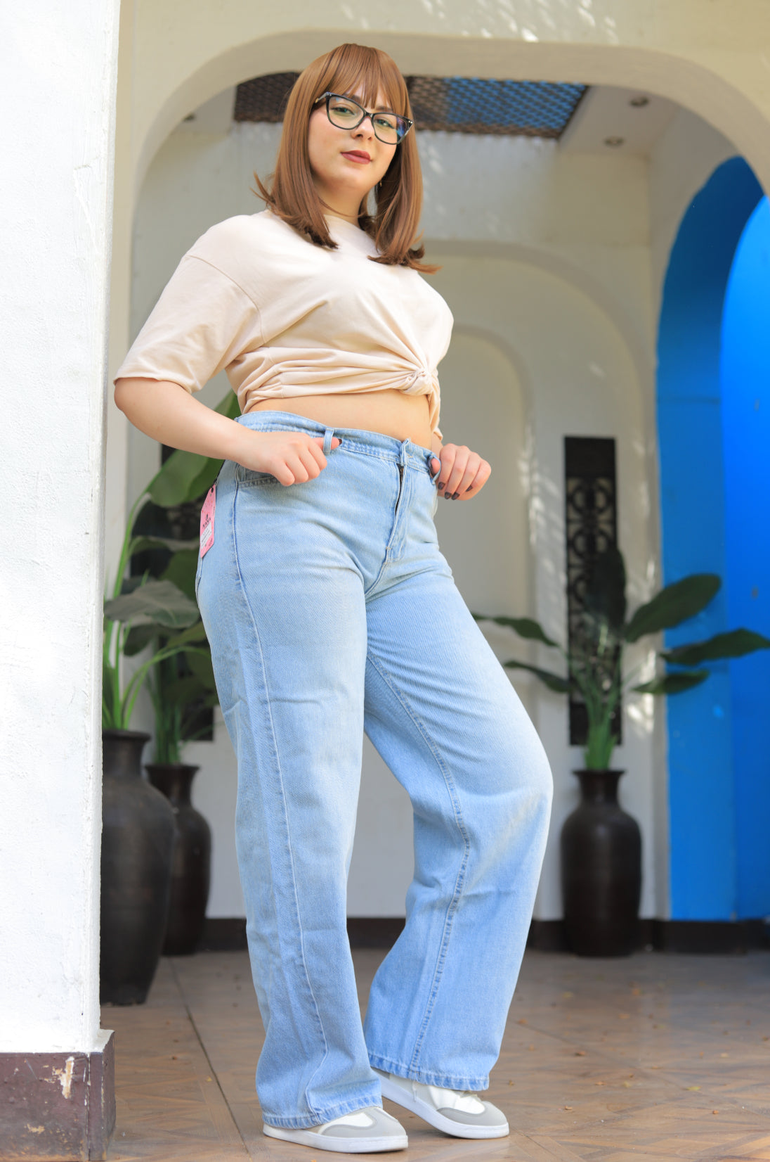 High-Rise Wide Leg Jeans