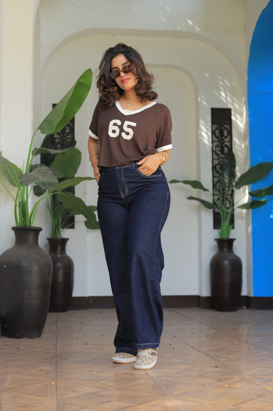 High-Rise Wide Leg Jeans
