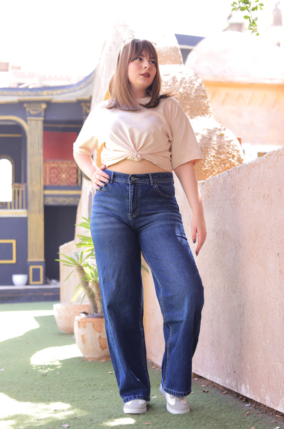 High-Rise Wide Leg Jeans