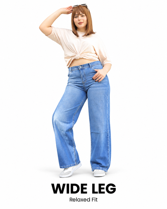 High-Rise Wide Leg Jeans