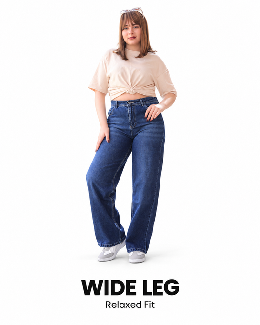 High-Rise Wide Leg Jeans