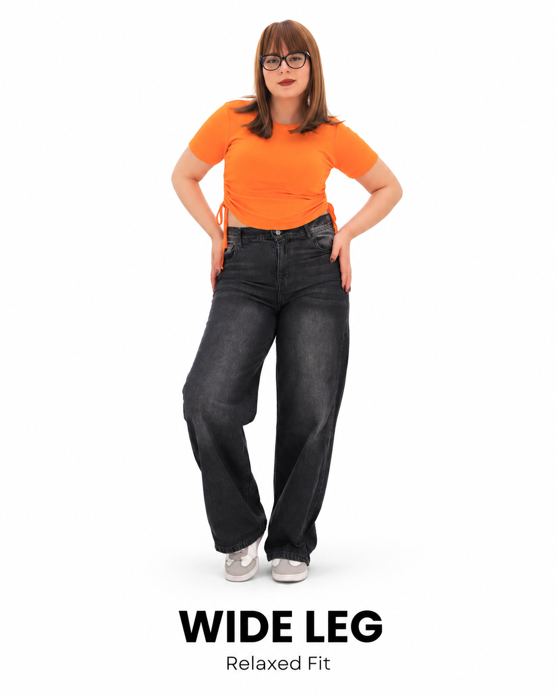 High-Rise Wide Leg Jeans