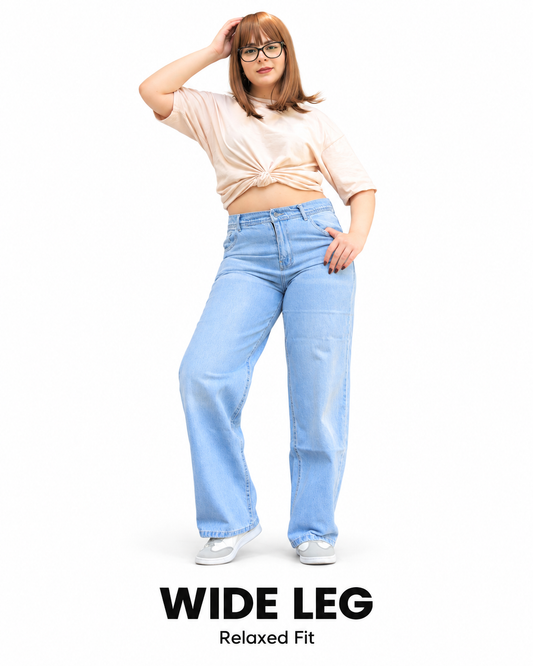 High-Rise Wide Leg Jeans
