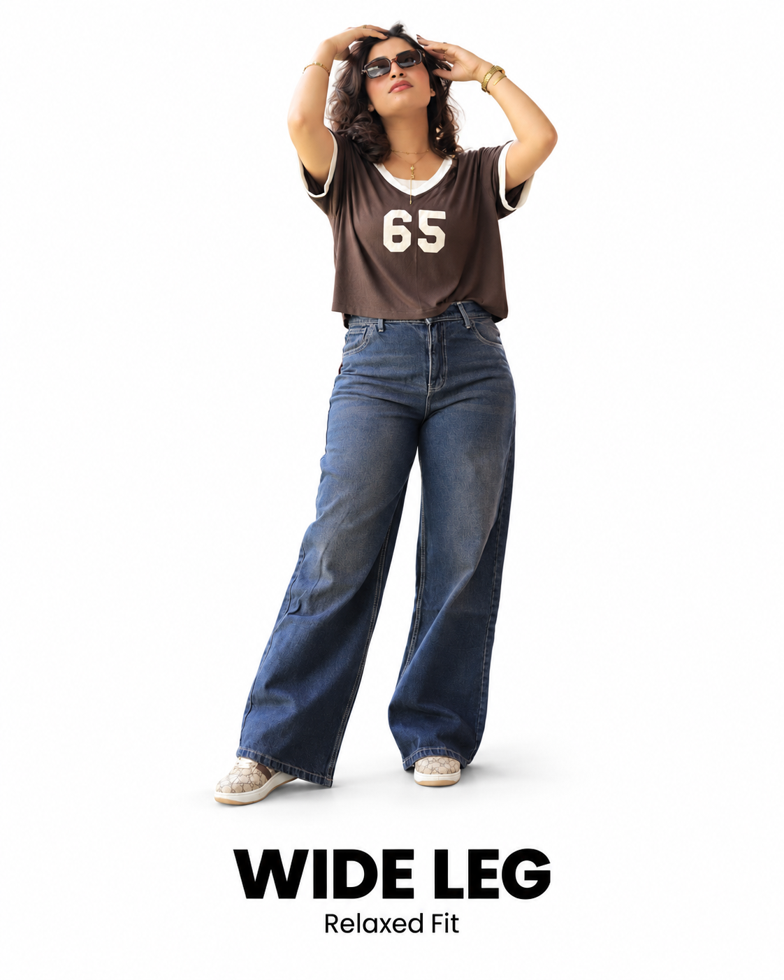 High-Rise Wide Leg Jeans