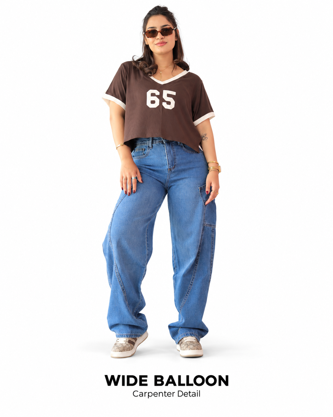 Wide Balloon Carpenter Jeans