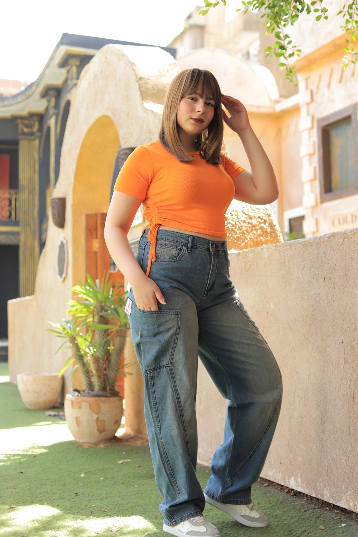 Wide Balloon Carpenter Jeans
